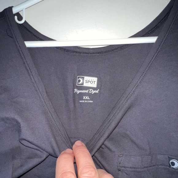 Secret Spot Surf Shop OBX Pigment Dyed Men’s Black Cotton Tank Size XXL - Picture 3 of 6